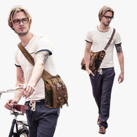 Adam | Herren Messenger-Tasche aus Vintage-Nylon Praktisch, Leicht, Immer bei Dir