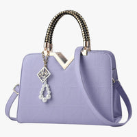 Pamela | Herbst Chic - Elegante Tasche mit Reißverschluss und Perlen