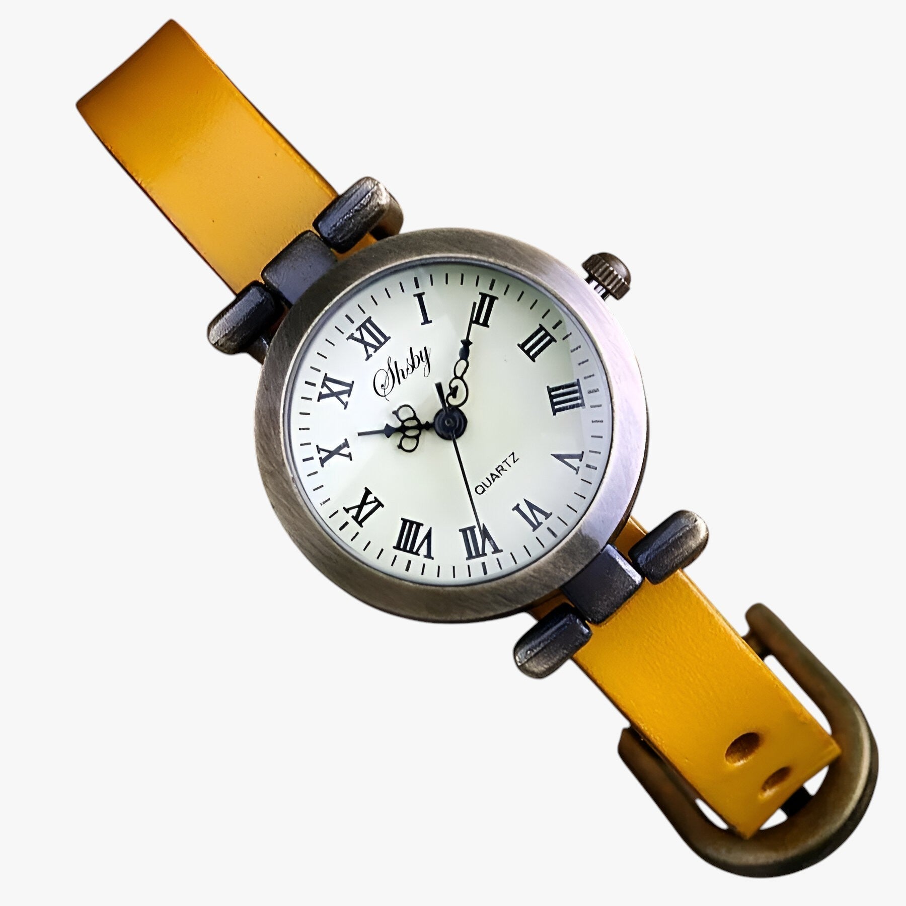 Kimber | Damenarmbanduhr Shsby Eleganza Vintage aus Leder für den Abend