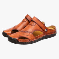 Walter | Sommer Sandalen für Herren im Römischen Stil aus Leder, bequem und wasserbeständig