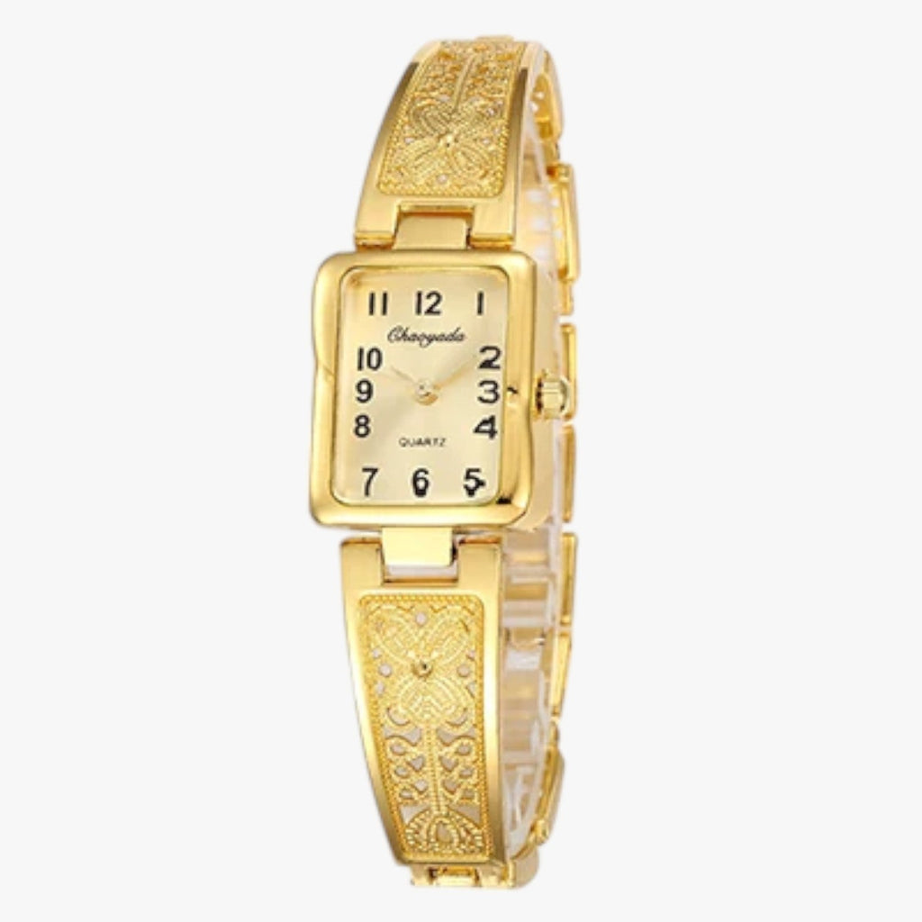 Kylie | Elegante goldenes Damenarmbanduhr