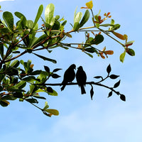 Gartendekoration | Metallvogel-Silhouette – Kunst im Hintergarten