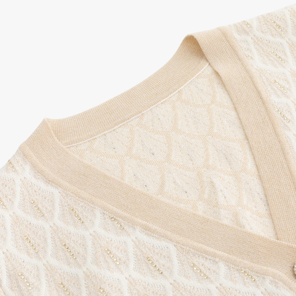 Alora | Damen-Pailletten-Cardigan: atmungsaktive Eleganz und lässiger Stil