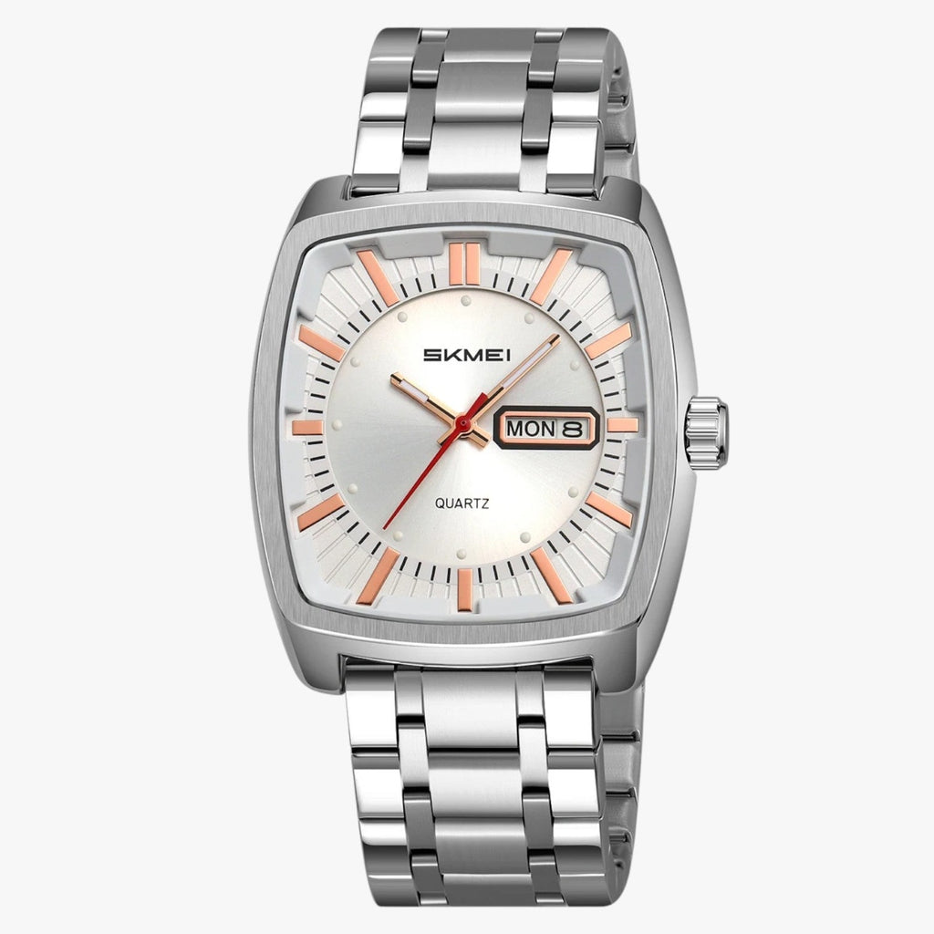 Alfred | Herrenarmbanduhr wasserdicht mit Datum und lumineszierendem Zifferblatt