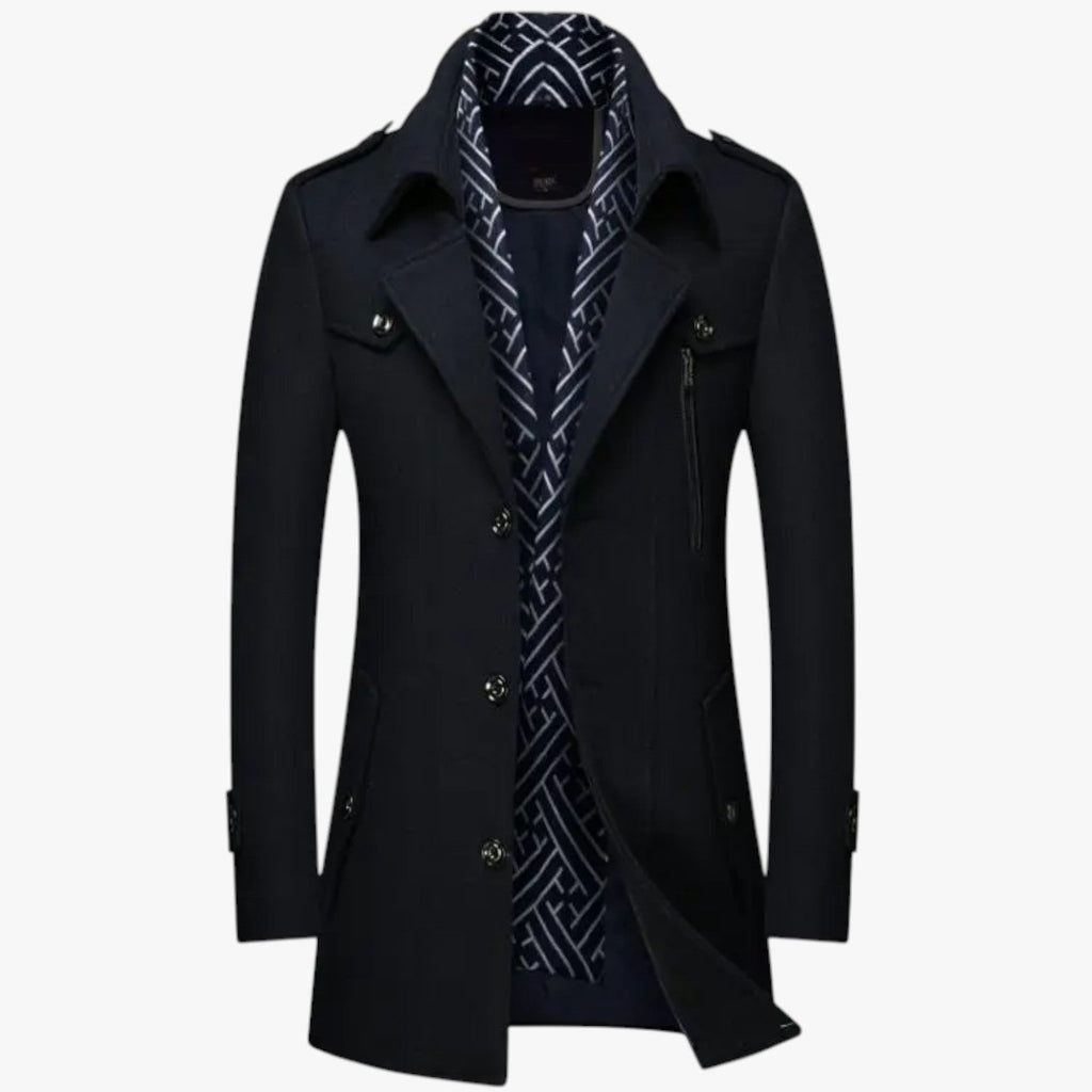 Dalton | Eleganz und Wärme - Langer Wollmantel für den Winter