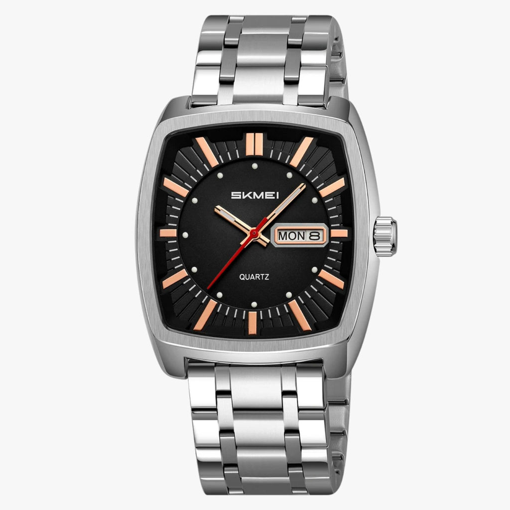 Alfred | Herrenarmbanduhr wasserdicht mit Datum und lumineszierendem Zifferblatt
