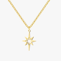 Lilith | Elegante Halskette mit Sternanhänger aus Edelstahl