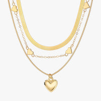 Isabelle | Eleganza a strati - Die Kette mit Herz, die dein Outfit zum Leuchten bringt