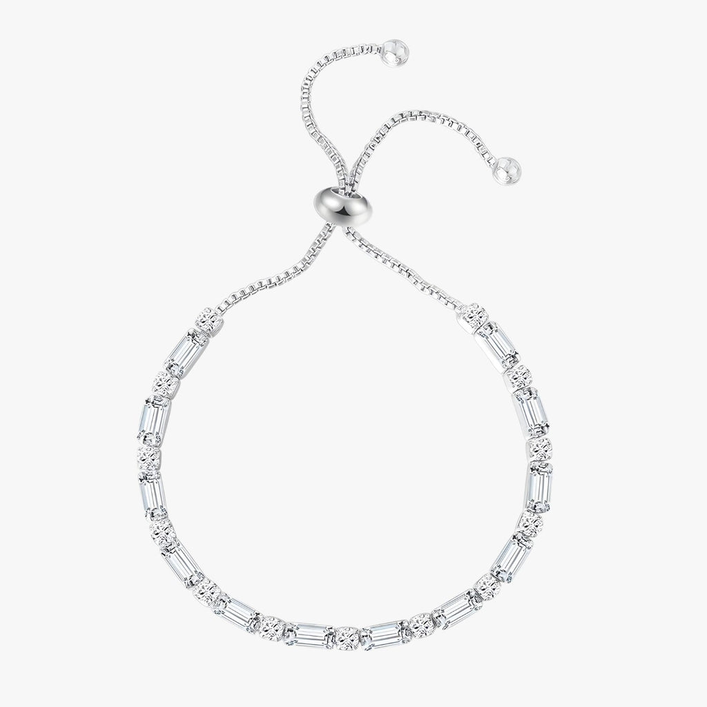 Valerie | Geometrisches Armband Roségold mit Zirkonia Elegantes Geschenk für Damen