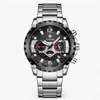 Cleo | Luxuriöse Chronographenarmbanduhr aus rostfreiem Stahla