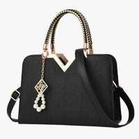 Pamela | Herbst Chic - Elegante Tasche mit Reißverschluss und Perlen