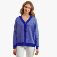 Rebecca | Damen-V-Ausschnitt-Cardigan – Leicht und elegant für den Herbst