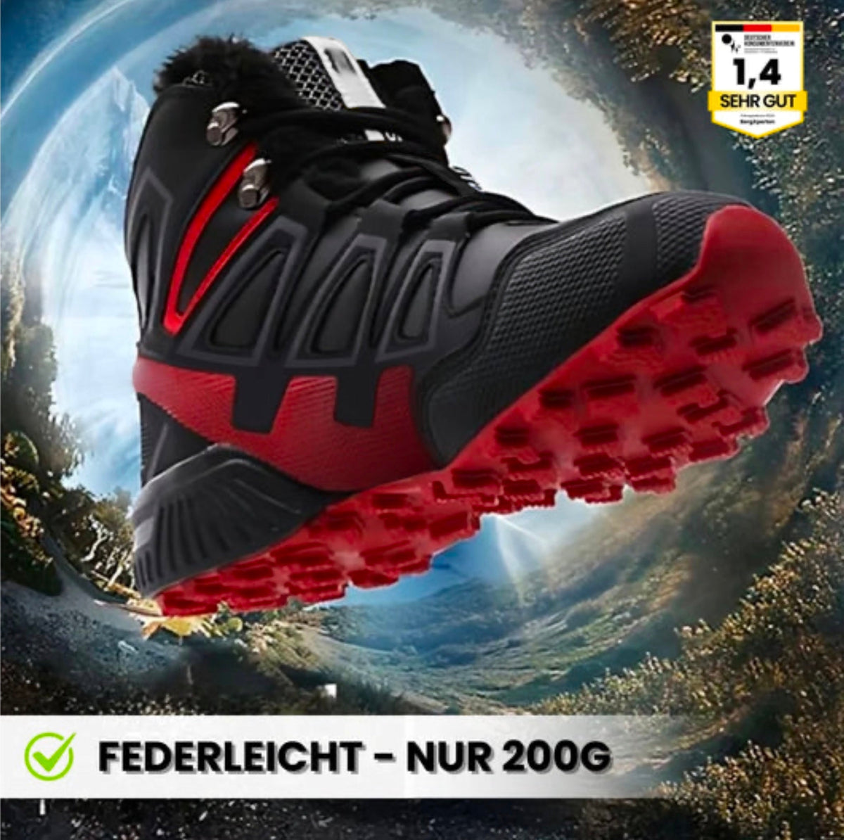 OrthoTrekking Pro - ergonomische Trekking u.-Wanderschuhe