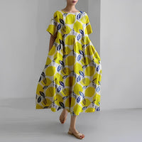 Luftiges Sommer-Maxikleid mit Taillenakzent – Clara