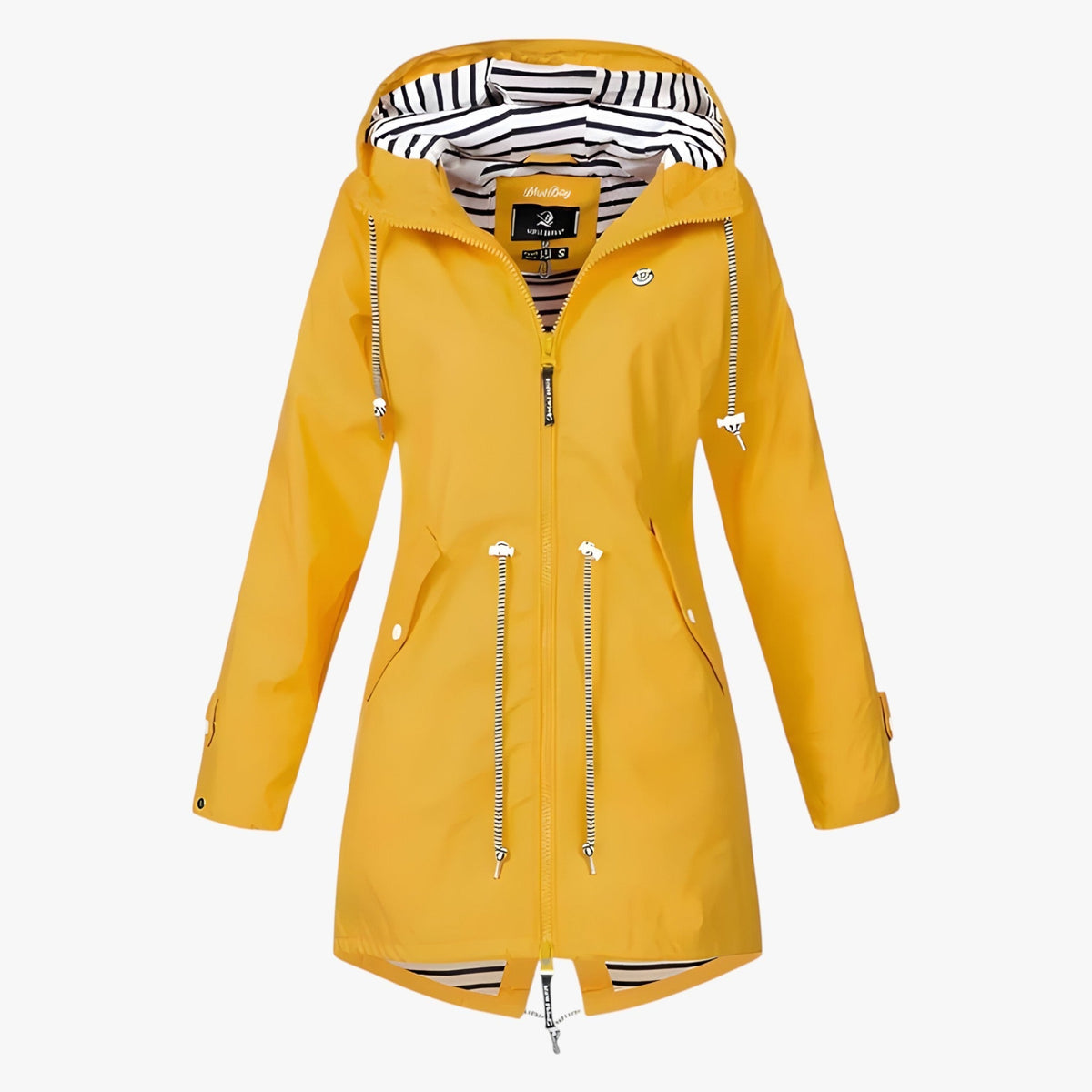 Beatrice | Wasserdichter Parka – Verstellbare Passform mit gestreifter Kapuzenfutter