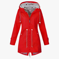 Beatrice | Wasserdichter Parka – Verstellbare Passform mit gestreifter Kapuzenfutter