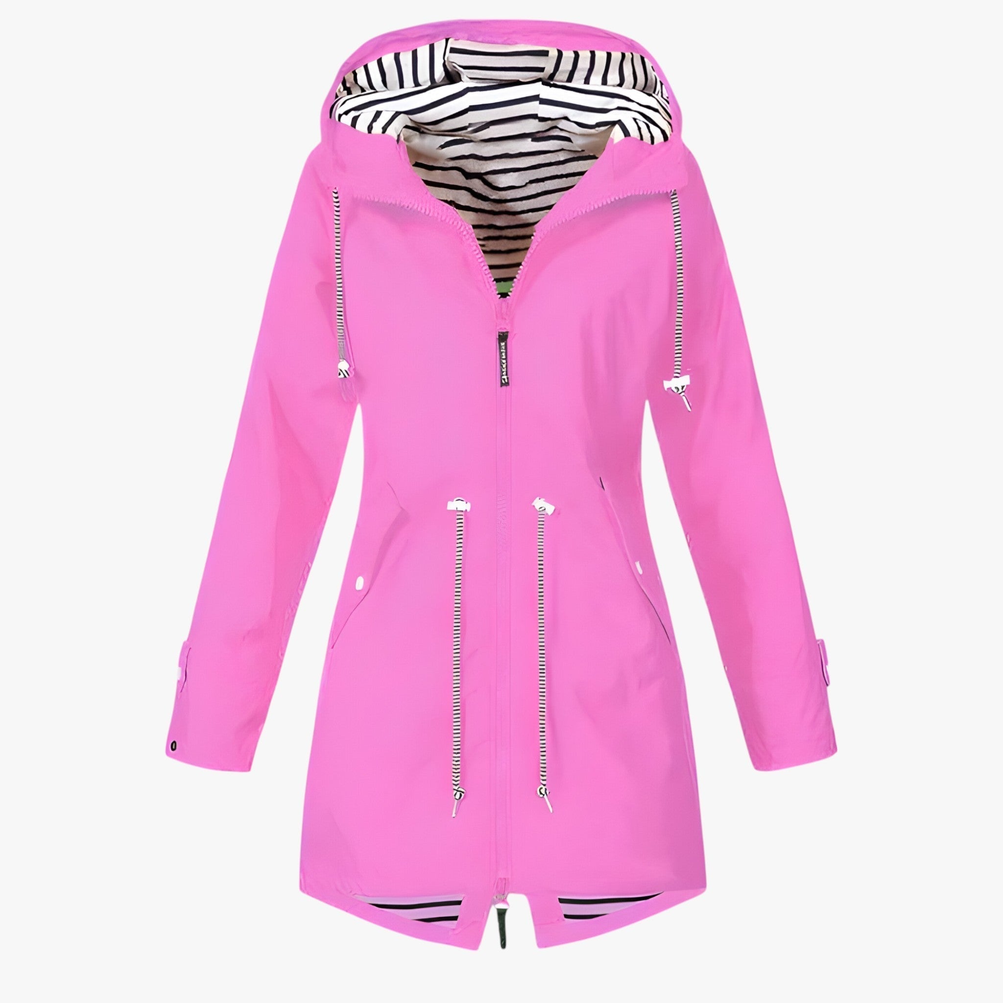 Beatrice | Wasserdichter Parka – Verstellbare Passform mit gestreifter Kapuzenfutter