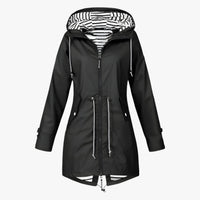 Beatrice | Wasserdichter Parka – Verstellbare Passform mit gestreifter Kapuzenfutter