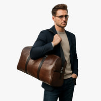 Archie | Robuste und geräumige Reisetasche aus Leder