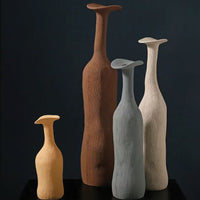 Moderne Morandi-Keramikvase | Schlankes, raffiniertes Akzentstück