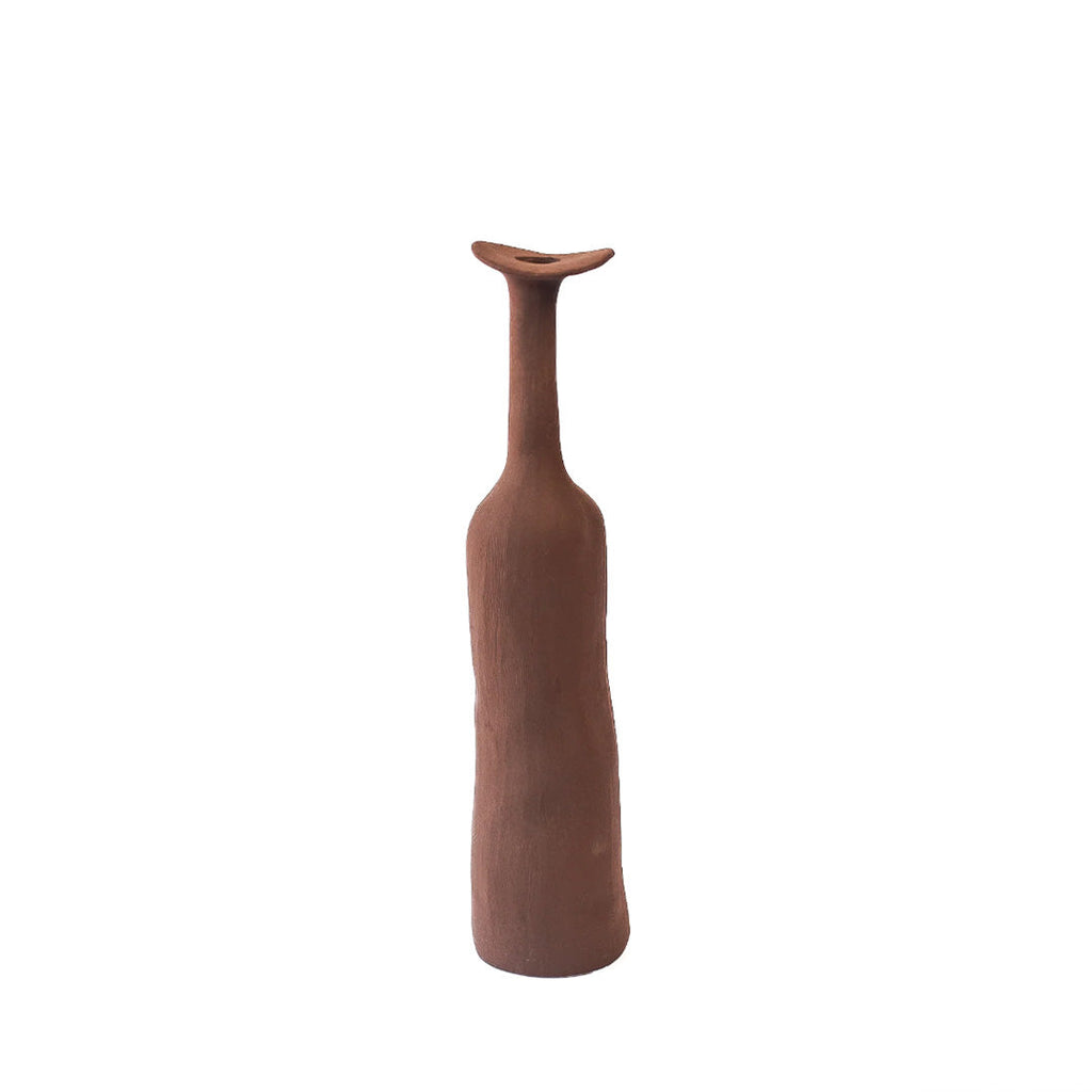 Moderne Morandi-Keramikvase | Schlankes, raffiniertes Akzentstück