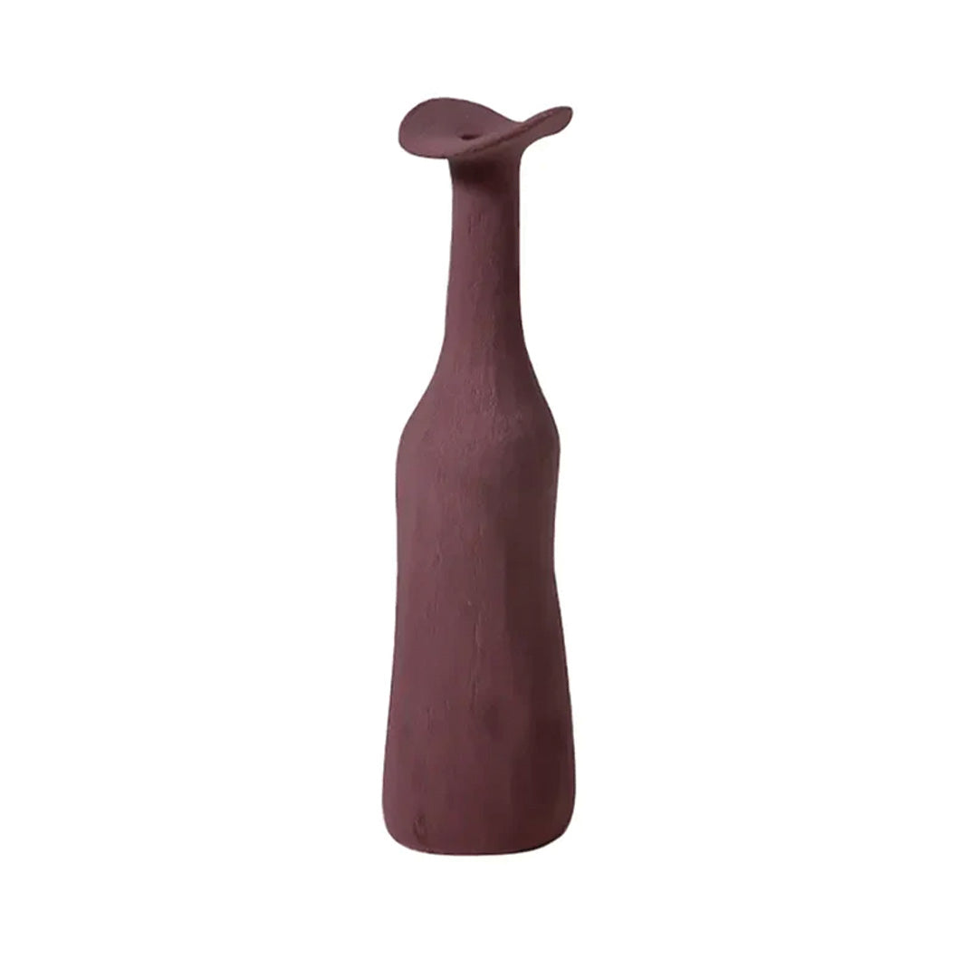 Moderne Morandi-Keramikvase | Schlankes, raffiniertes Akzentstück