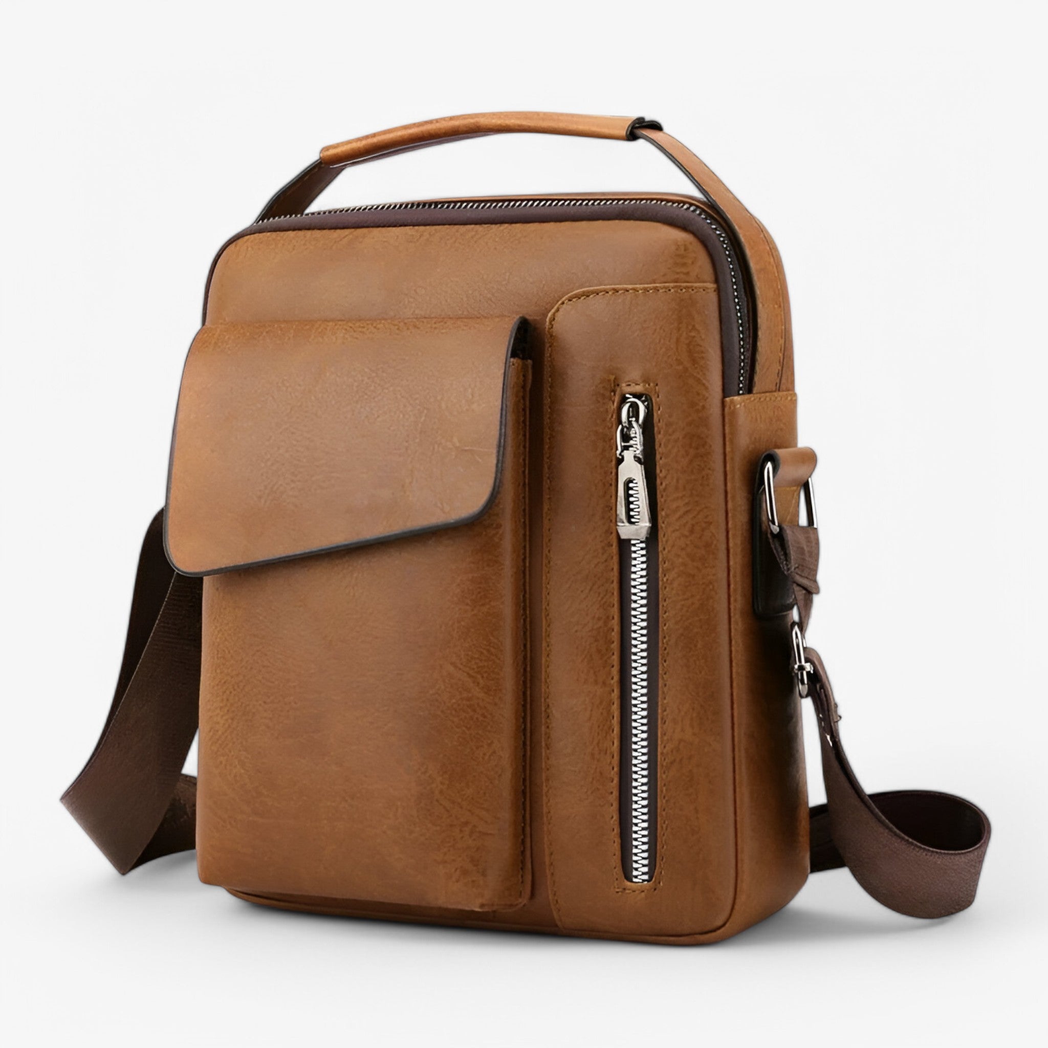 Prestige™ – Luxus Leder Schultertasche für Stil und Funktionalität