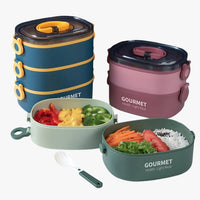 Frankie | 2000 ml bruchbox mit 3 Fächern, auslaufsicher