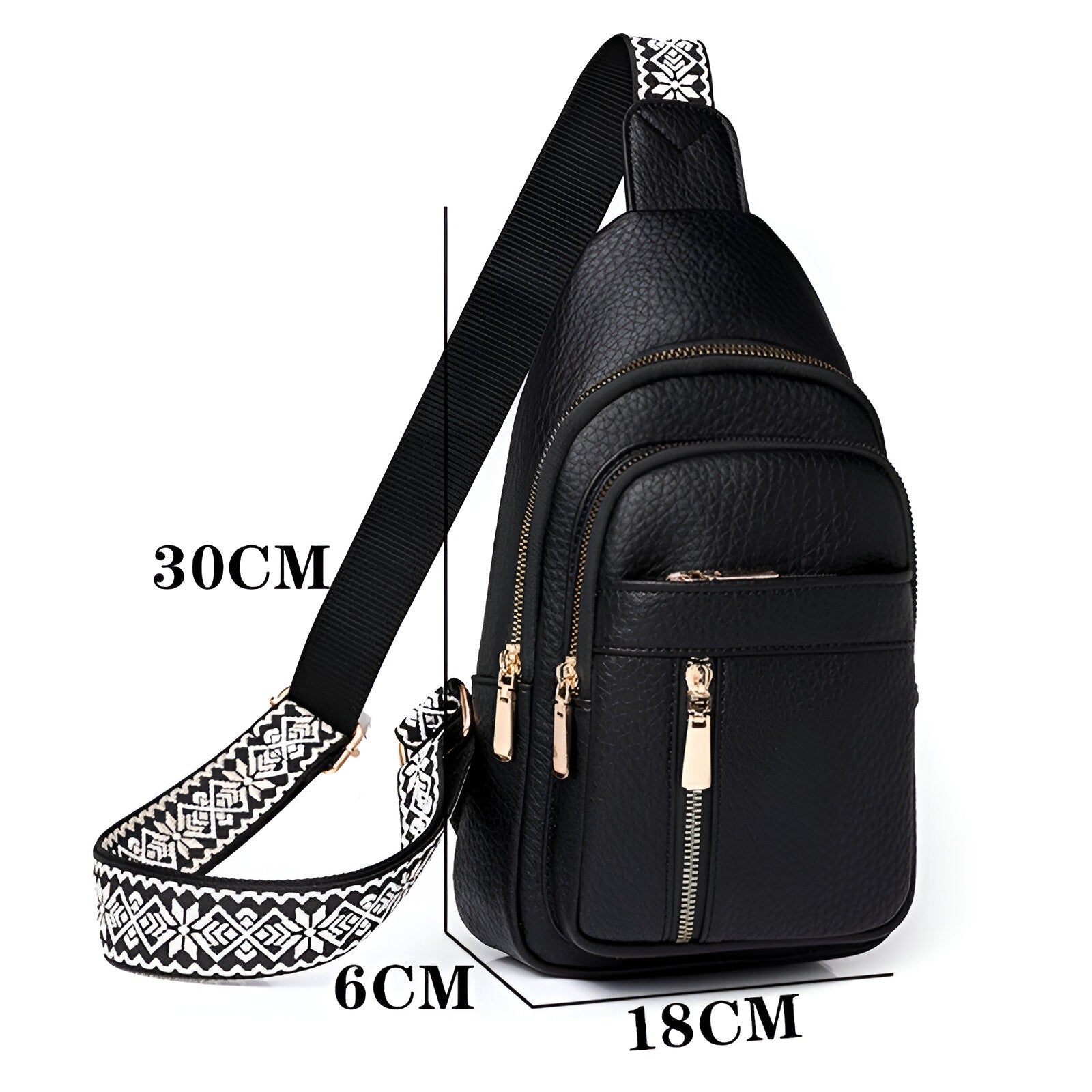 Moderne PU-Leder Brusttasche – Elegant & Vielseitig