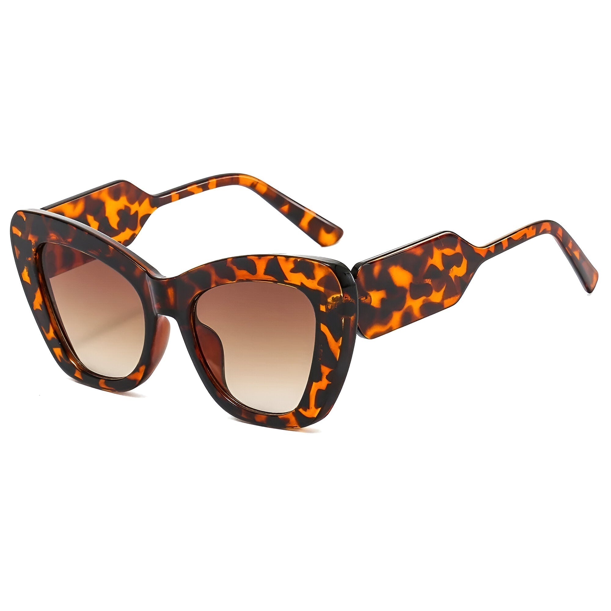 Melanie | Übergroße Katzenaugen-Sonnenbrille mit UV400-Schutz