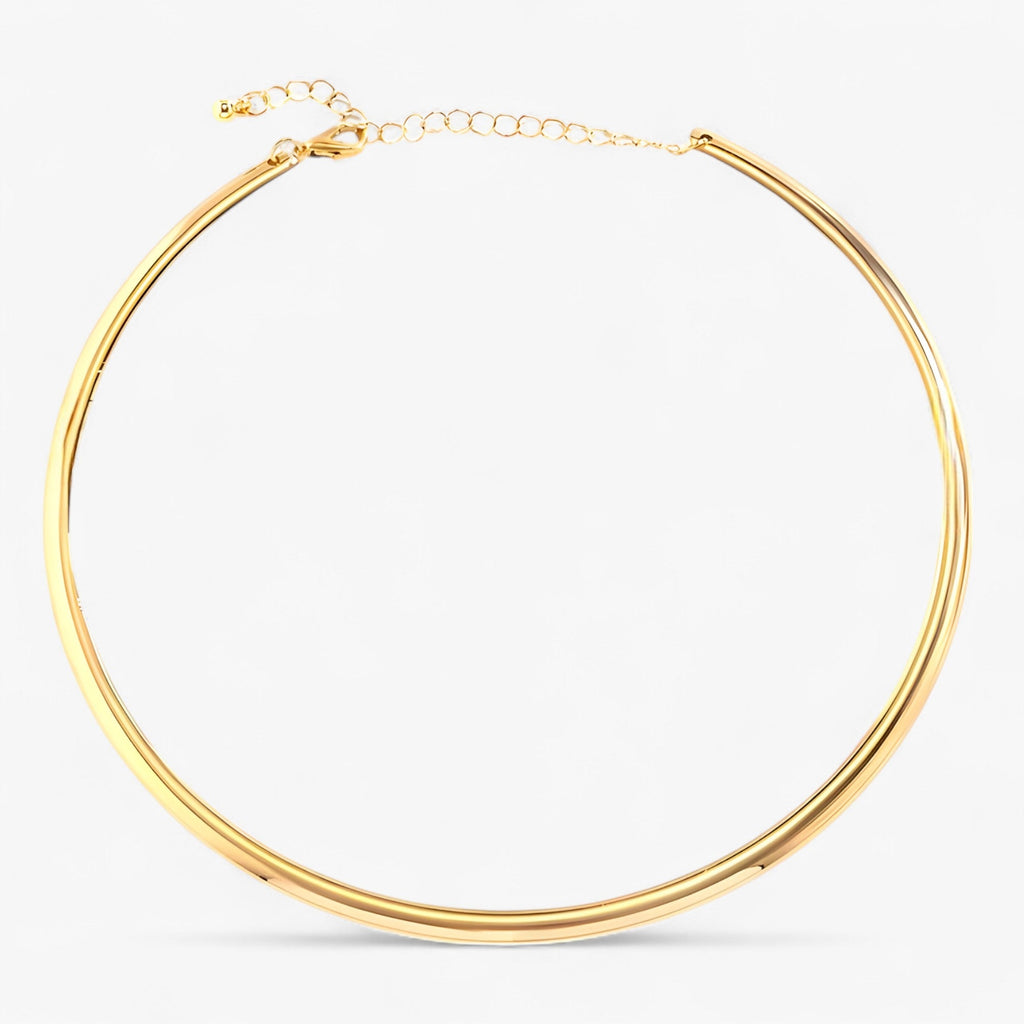 Aira | Single Gold Choker Halskette - Elegante Styling-Option für Jeden Party-Look