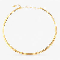Aira | Single Gold Choker Halskette - Elegante Styling-Option für Jeden Party-Look