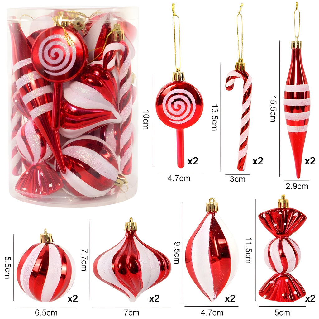 Rote Weihnachtskugeln – festliche Ornamente und Weihnachtsgeschenke