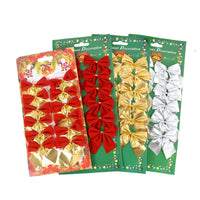Weihnachtsdekoration | Mini Hängevorrichtungen Rote und Goldene Schleifen - Perfekt für DIY und Geschenkdekoration