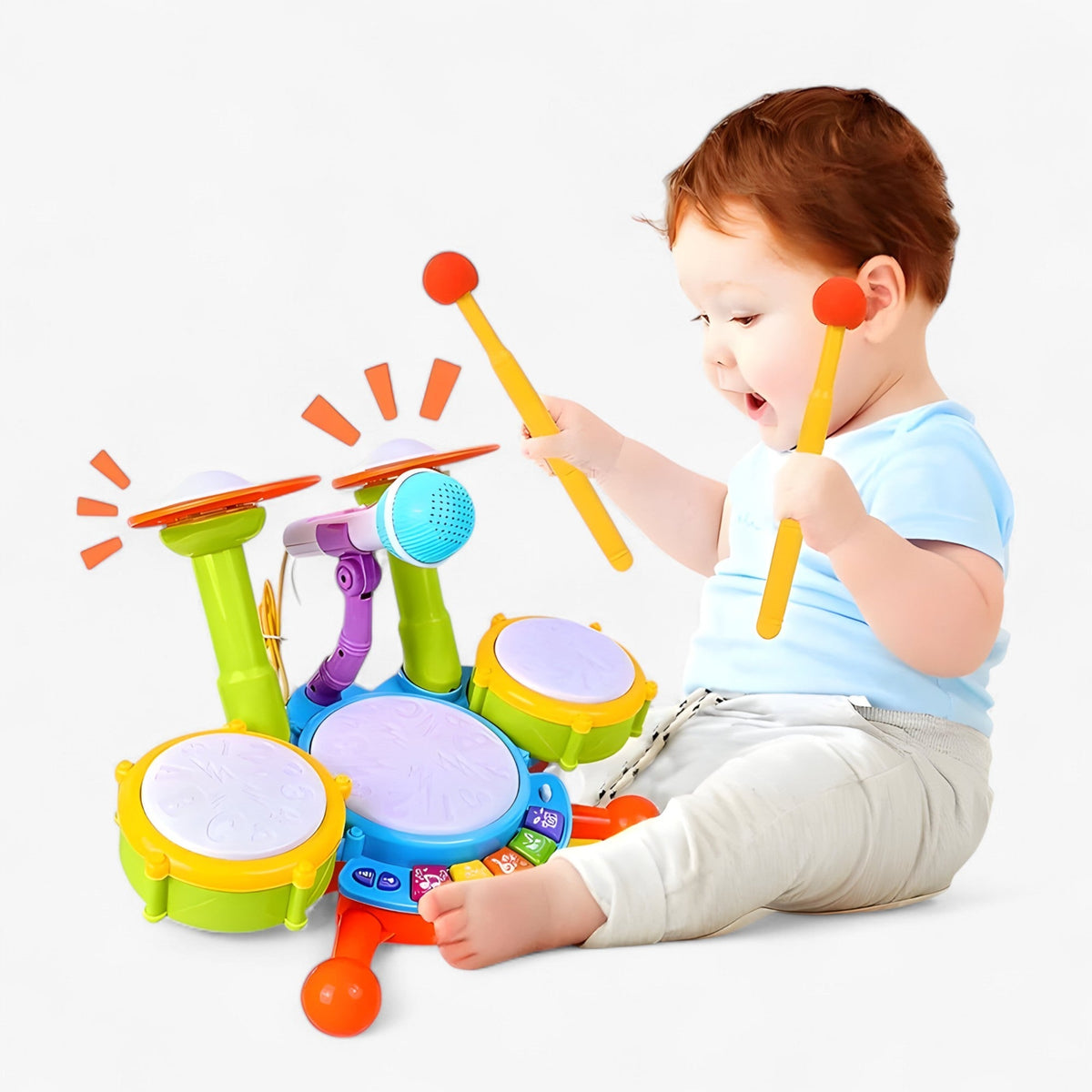 Kayden | Bildungstrummset für Kleinkinder – Musik & Spaß in Einem