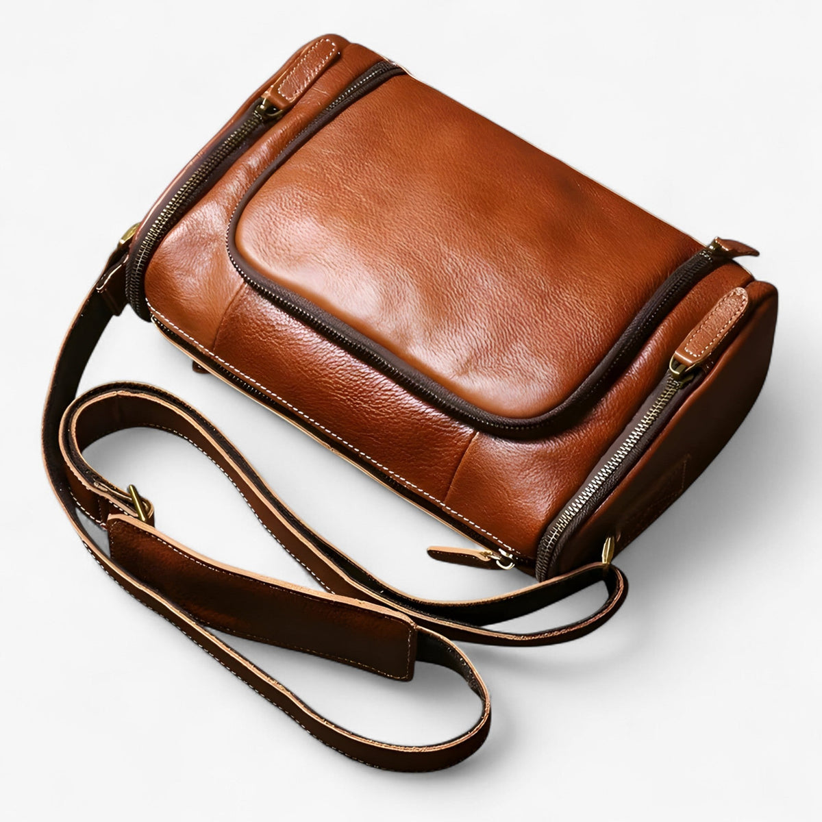 Benjamin | Vintage Schultertasche - Elegant und Mehrfach compartmented