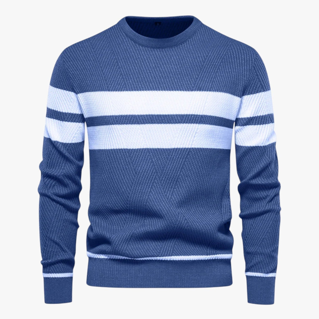 Adam | Eleganter Männer-Sommerpulli mit warmem, schlankem Schnitt und floraler Stil