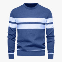 Adam | Eleganter Männer-Sommerpulli mit warmem, schlankem Schnitt und floraler Stil