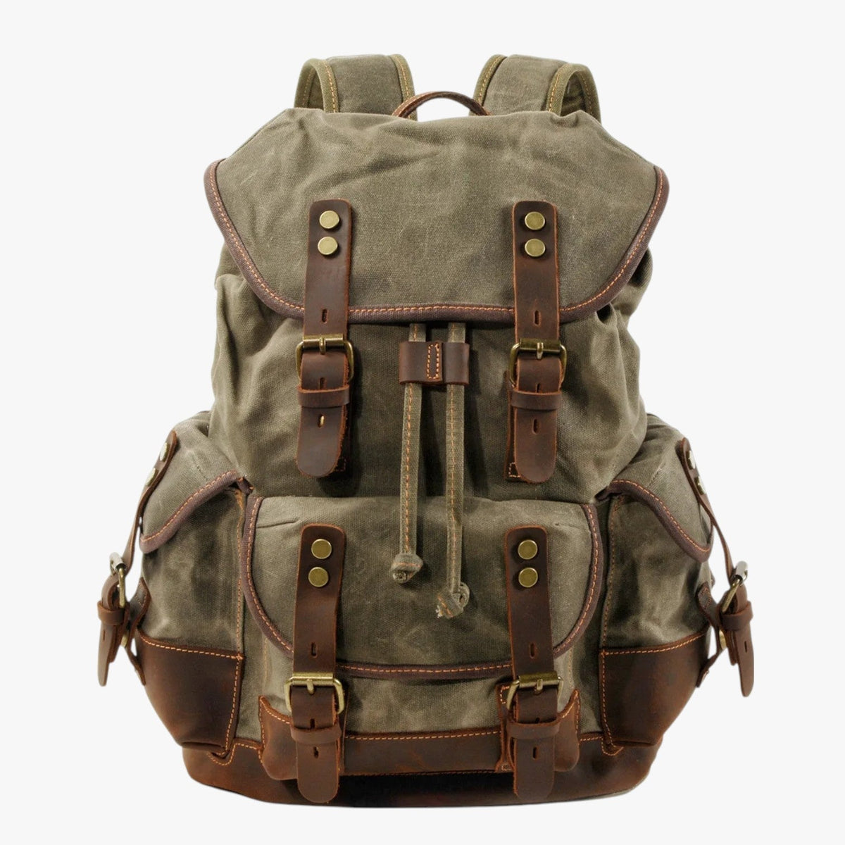 Conor | Rucksack für Trekking aus Stoff und Leder mit Großem Fassungsvermögen