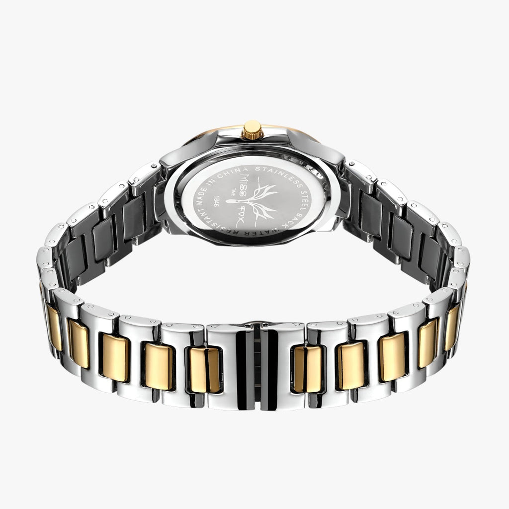 Gwen | Elegante wasserdichte Uhr mit Diamanten