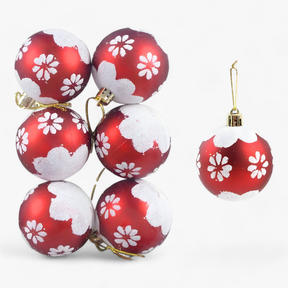 Weihnachten | 6 Stück Weihnachtskugeln – ideale Dekorationen für den Baum
