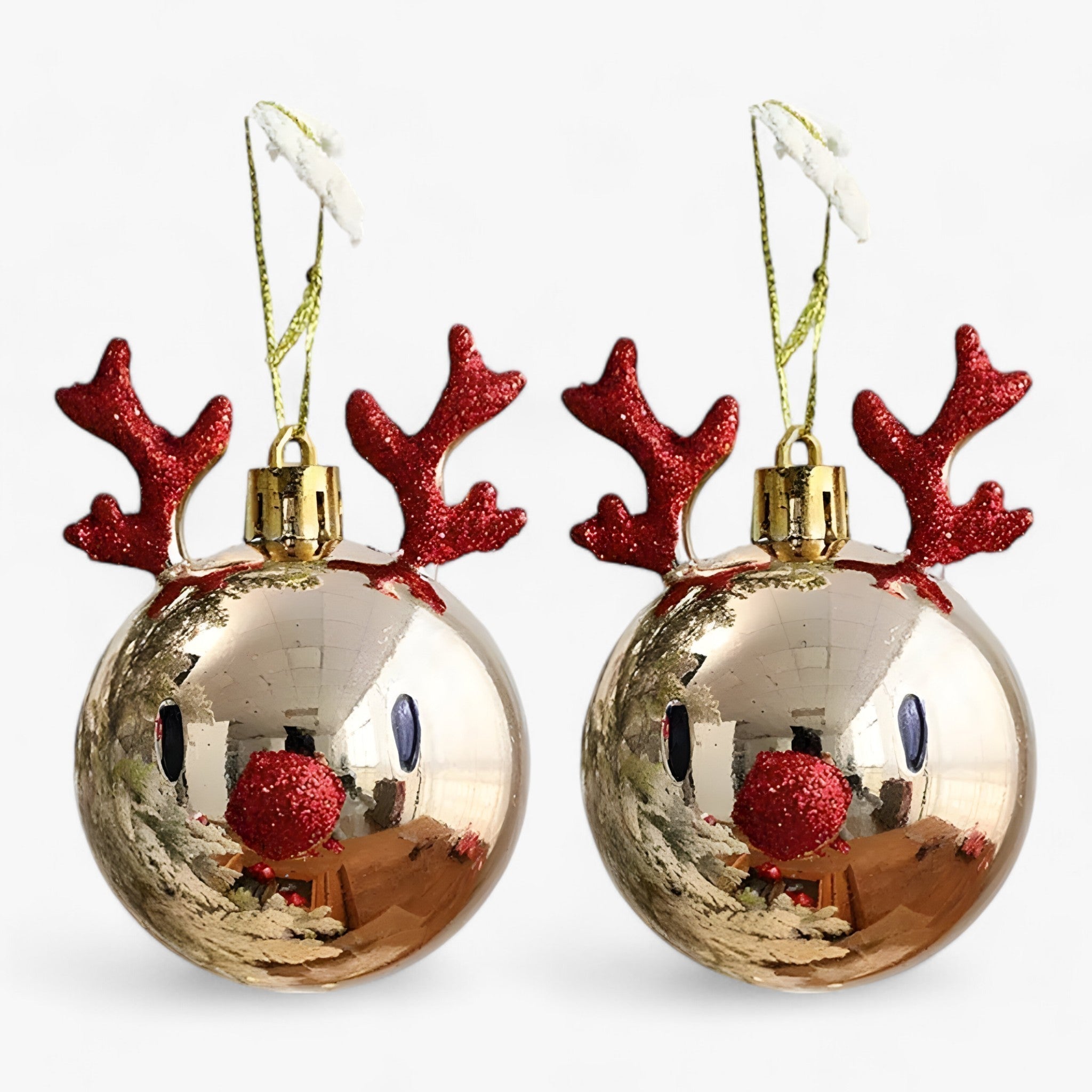 Elch-Weihnachtskugeln – festlicher Baumschmuck