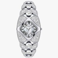 Callie | Damenuhr 2025 Eleganz mit Licht, Diamanten und wasserdichtem Design