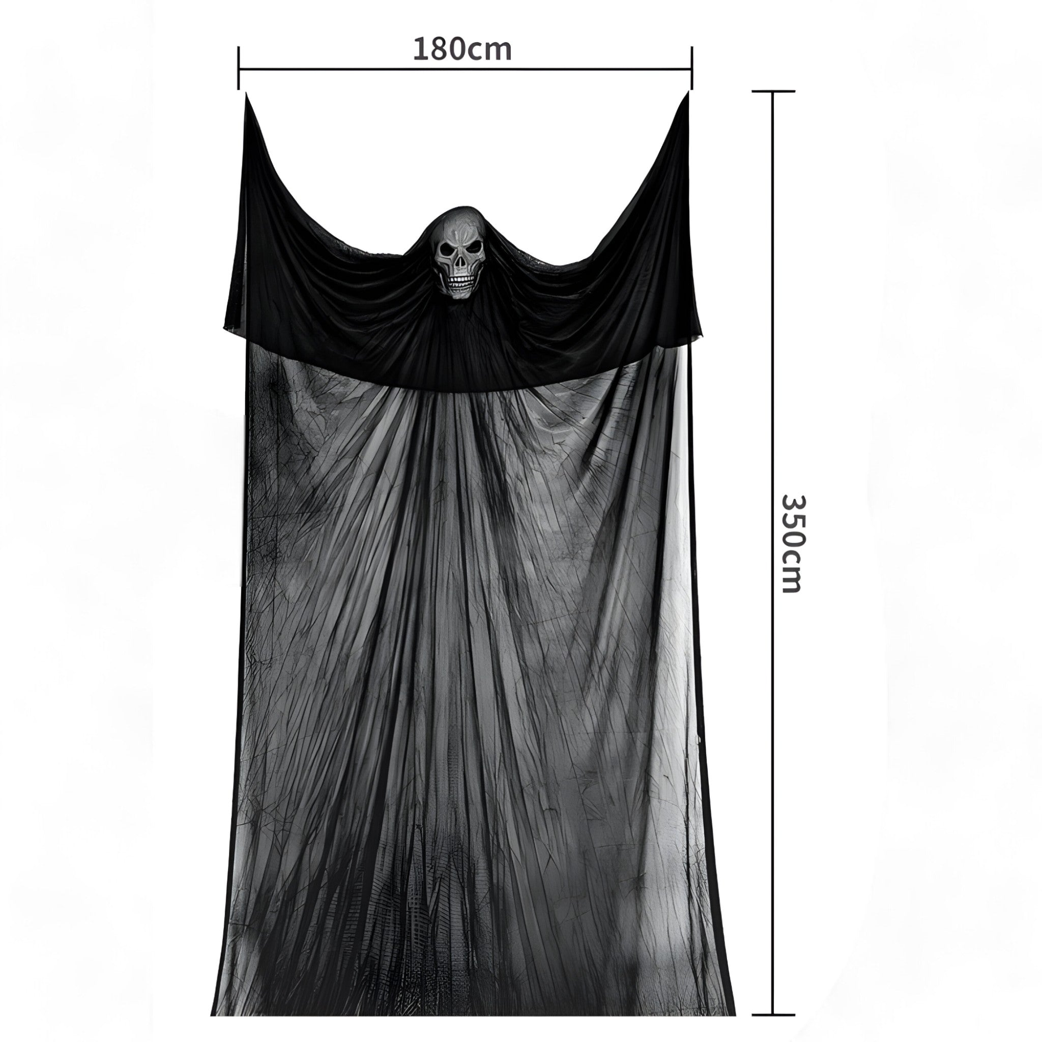Hängender Totenkopf-Dekor - Perfekt für eine gruselige Halloween-Atmosphäre