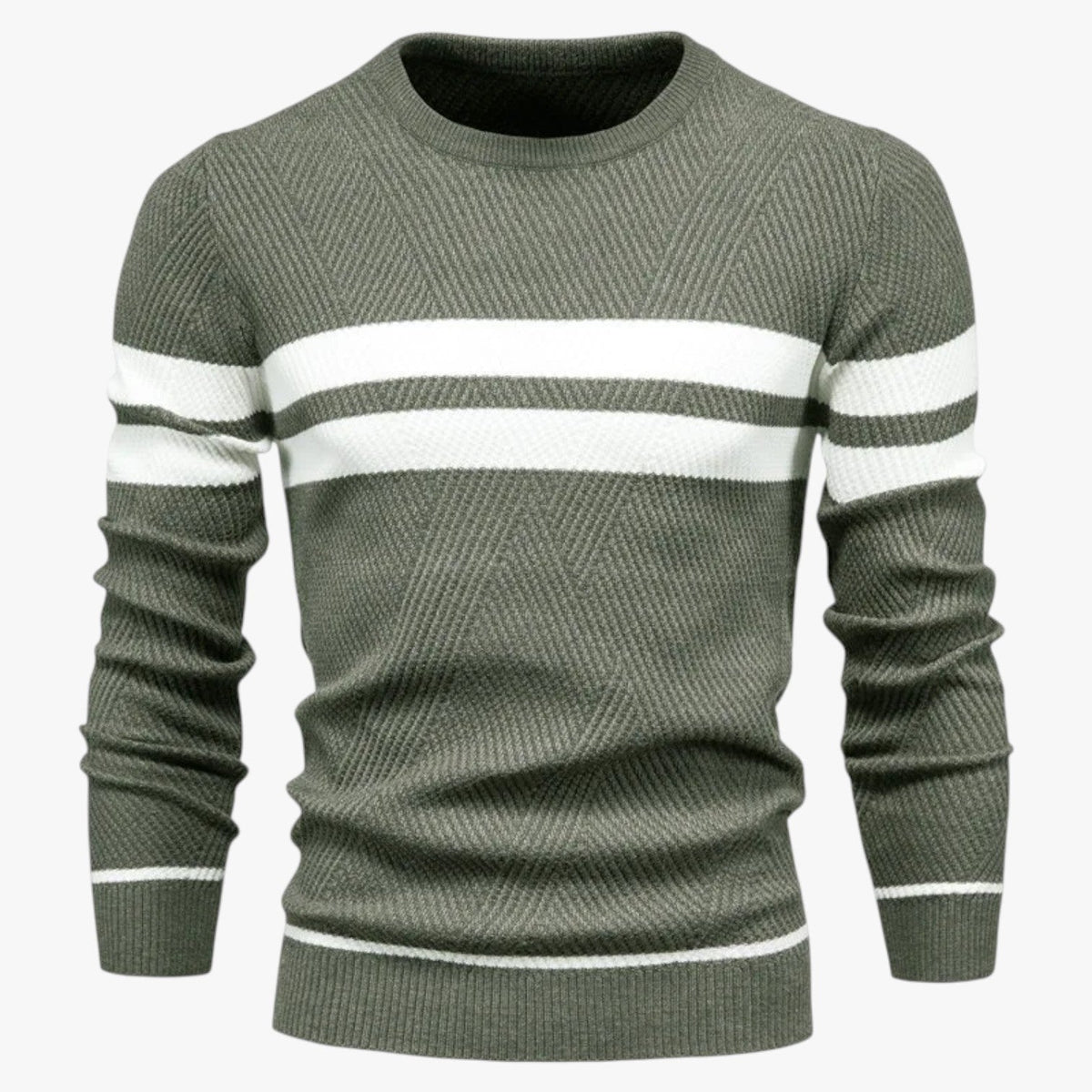 Adam | Eleganter Männer-Sommerpulli mit warmem, schlankem Schnitt und floraler Stil