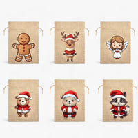 Weihnachtsgeschenktüten mit Weihnachtsmann – perfekt, um Kindern Freude zu bereiten