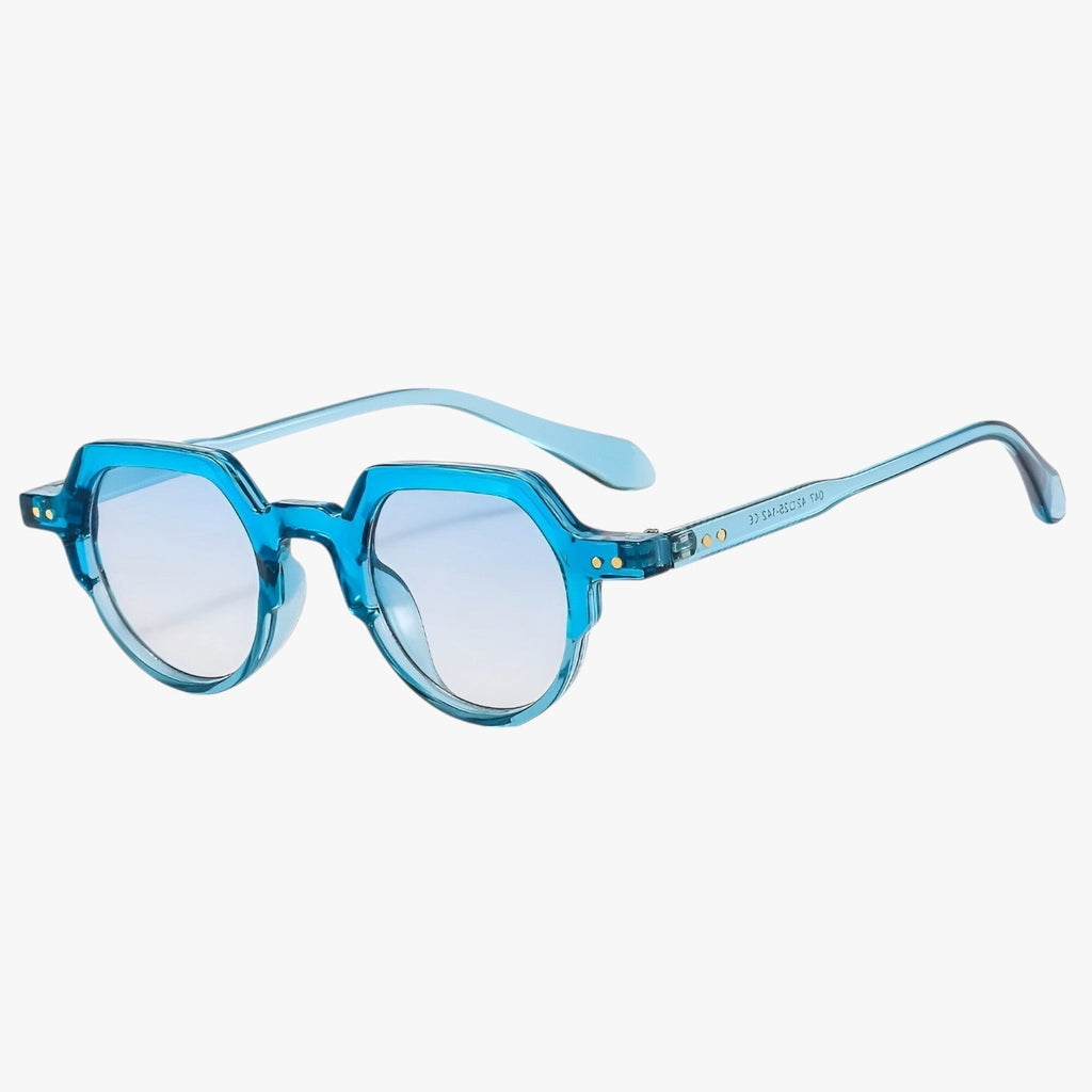Eden | Sonnenbrille Punk UV400 Unregelmäßiges Retro-Design mit Ozeanischen Gläsern