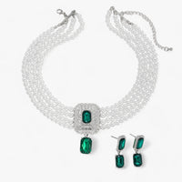 Lacteo Retro Eleganz: Mehrlagiges Perlen-Schmuckset für Damen