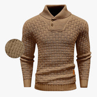 Nathan | Weicher dicker Strickpullover für Herren mit rundem Ausschnitt, kuschelig und wintertauglich