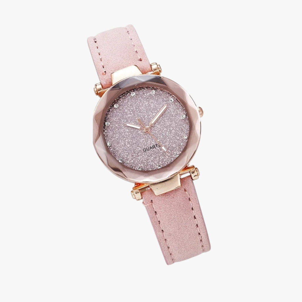 Kiana | Sternenhimmel-Uhr Rosé Silber